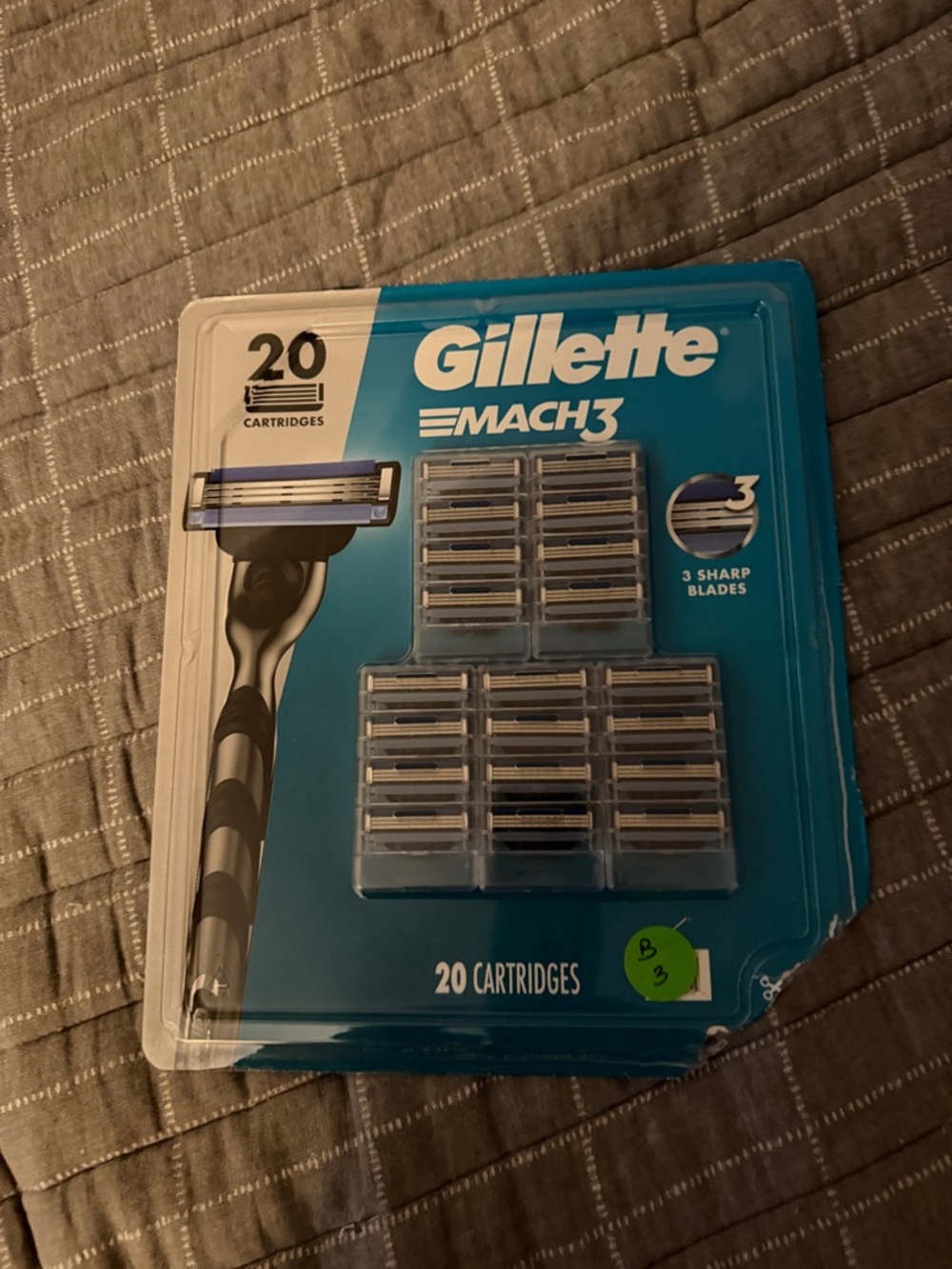 Gillette Mach3 Men's Razor Cartridges - Blue - 20 Pack